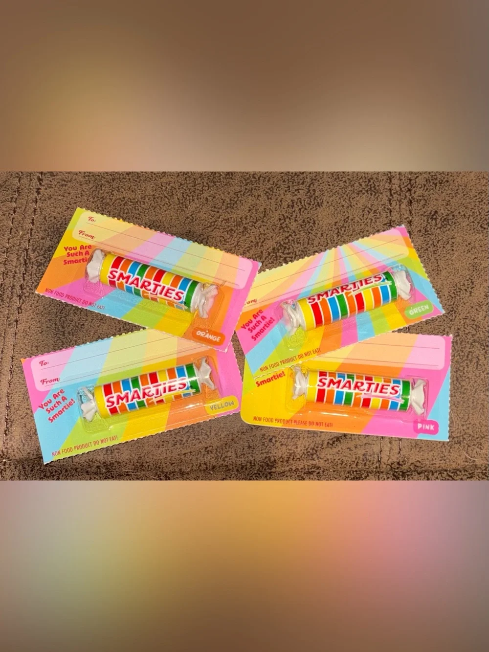 Set of 4 Smarties Highlighters - Assorted Colors - NEW